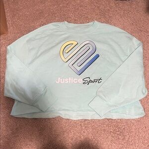 Justice Light Blue Kids Sweatshirt
